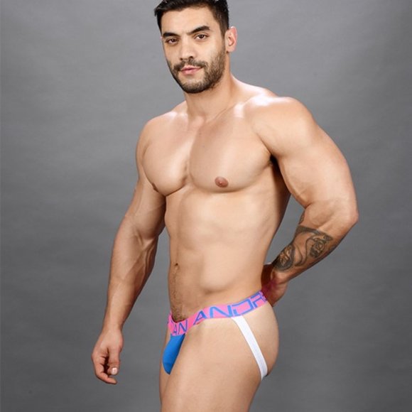 Andrew Christian Show-it Jock Electric Blue NWT - Picture 3 of 5